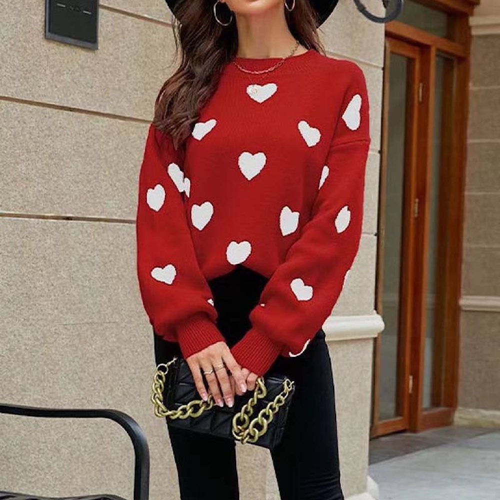 Red Heart Sweater